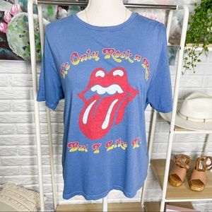 Daydreamer Blue Rolling Stone Graphic Tee Size Small